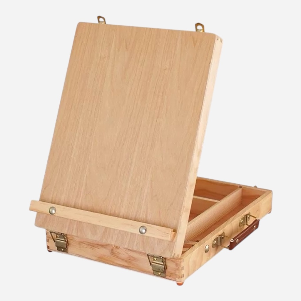 OVJ Pine Wood Box Easel A4