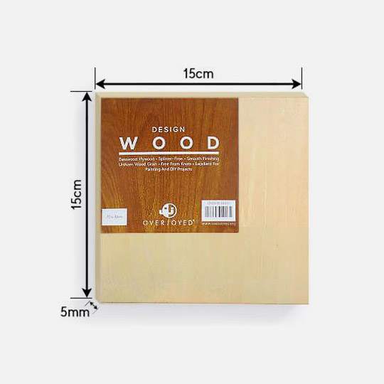 OVJ Basswood Plywood Square 5mm x 15cm x 15cm