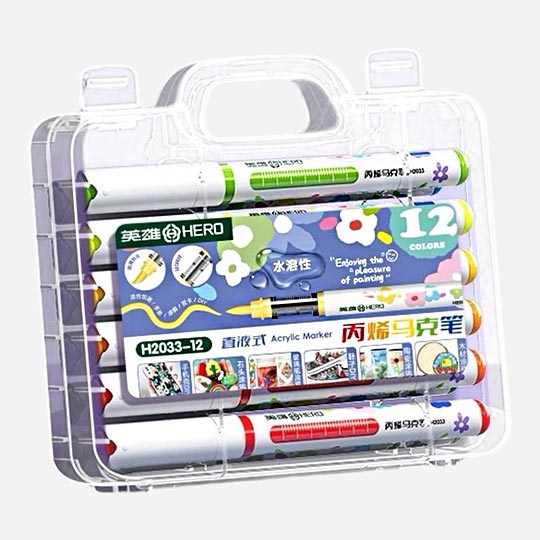 HERO Acrylic Paint Brush Marker Set x 12
