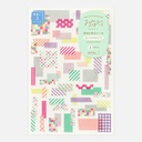 MIDORI Yuru Log Sticker Collage Tape x 2