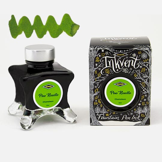 DIAMINE Inkvent Black Chameleon Fountain Pen Ink 50ml Pine Needle