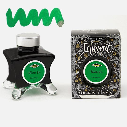 DIAMINE Inkvent Black Star Bright Fountain Pen Ink 50ml Noble Fir