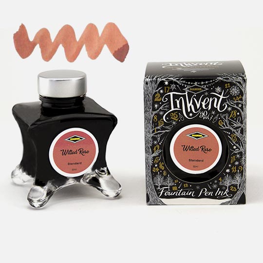 DIAMINE Inkvent Black Standard Fountain Pen Ink 50ml Wilted Rose