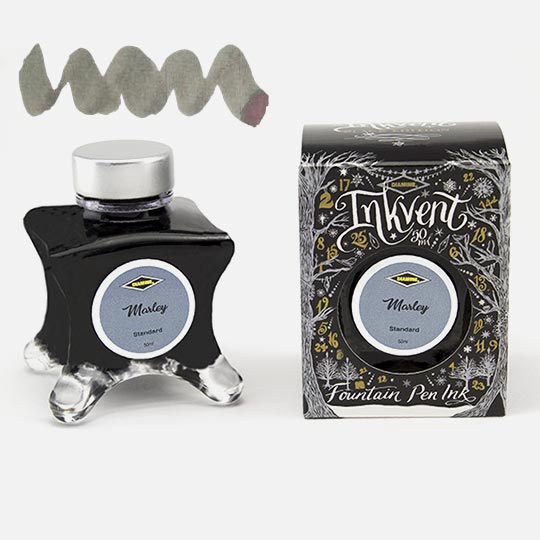 DIAMINE Inkvent Black Standard Fountain Pen Ink 50ml Marley