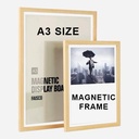 OVJ Wooden Magnetic Display Board A3