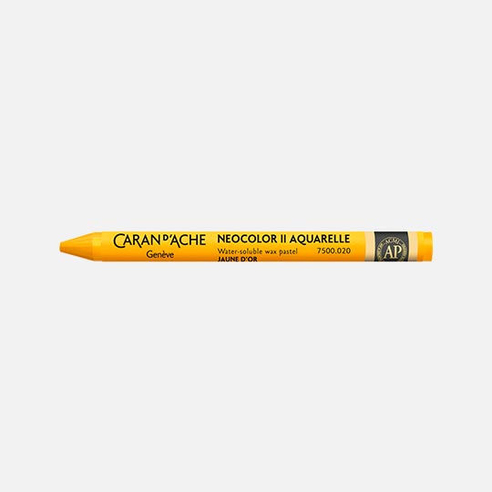 CARAN D'ACHE Neocolor II Water-Soluble Wax Pastel Golden Yellow