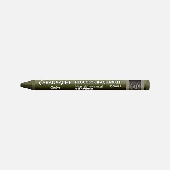 CARAN D'ACHE Neocolor II Water-Soluble Wax Pastel Umber