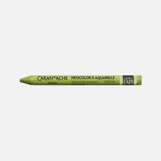 CARAN D'ACHE Neocolor II Water-Soluble Wax Pastel Light Olive 40%