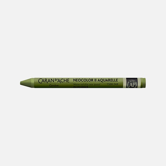 CARAN D'ACHE Neocolor II Water-Soluble Wax Pastel Dark Olive
