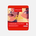 CARAN D'ACHE Neocolor II Water-Soluble Wax Pastel 50th Anniversary Portrait Set x 10 (Includes 3 Exclusive Colors)