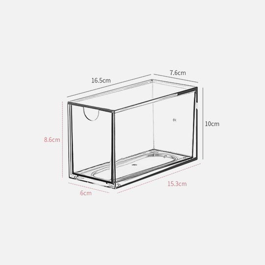 OVJ 4666 Modular Acrylic Storage Drawer (M) 10cm x 7.6cm x 16.5cm