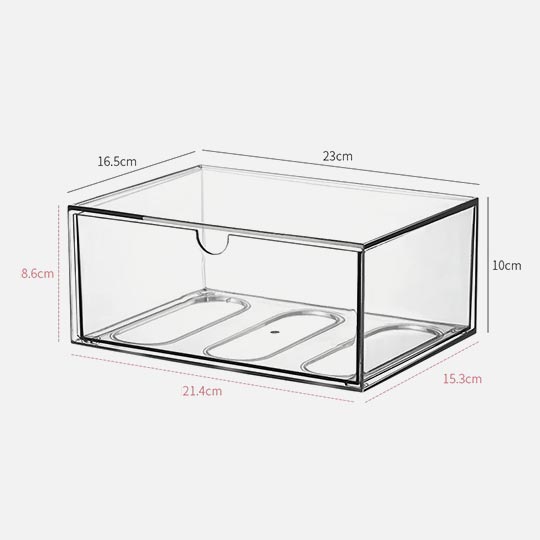 OVJ 4668 Modular Acrylic Storage Drawer (XL) 10cm x 16cm x 23cm