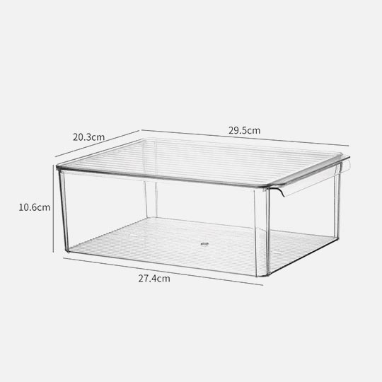 OVJ 8249 Acrylic Lined Cover Modular Storage Box 10.6cm x 20.3cm x 29.5cm