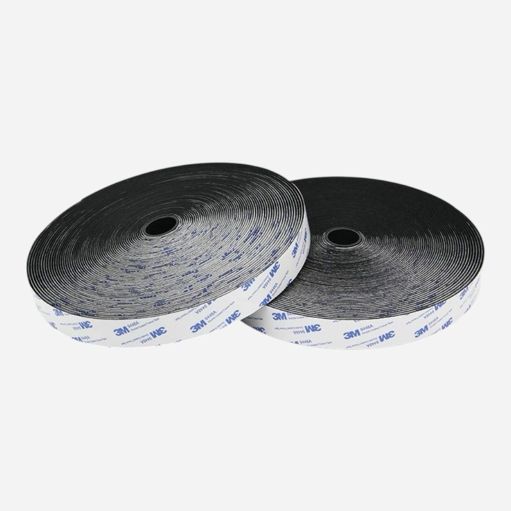 3M Velcro Self-Adhesive Fastening Tape 25mm x 25m Black