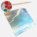 OVJ Embossing Foil 20cm x 30cm x 10 Silver