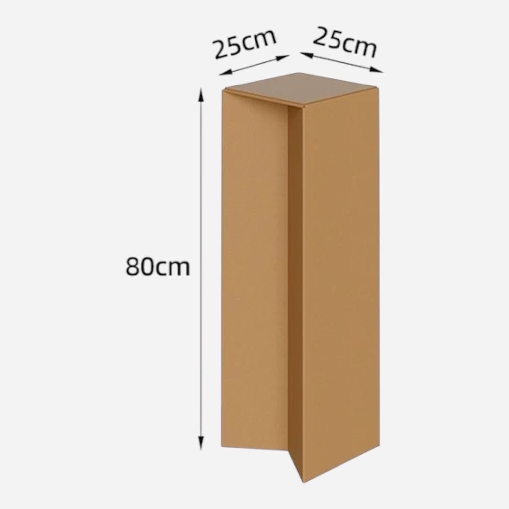 OVJ Boxers Corrugated Board Pedestal 25cm x 25cm x 80cm