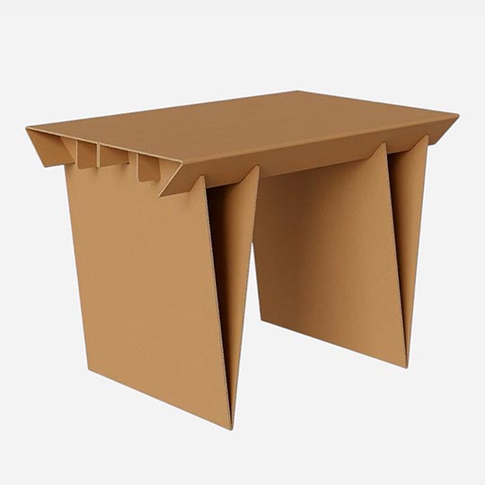 OVJ Boxers Corrugated Board Table H70cm x W67cm x L105cm