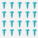 OVJ Cardboard Plastic Screw 26mm x 100
