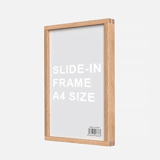 OVJ Slide-In Picture Frame A4 Beechwood