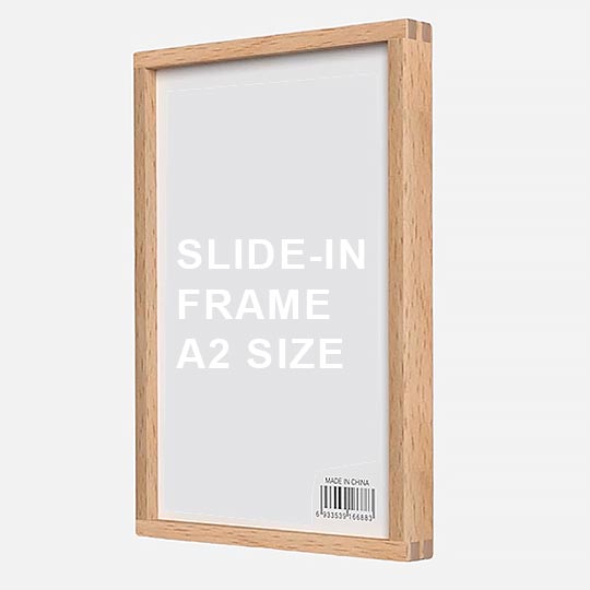 OVJ Slide-In Picture Frame A2 Beechwood