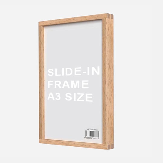 OVJ Slide-In Picture Frame A3 Beechwood