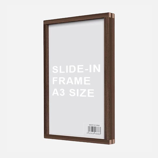 OVJ Slide-In Picture Frame A3 Walnut