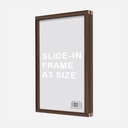 OVJ Slide-In Picture Frame A3 Walnut