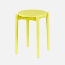OVJ Stackable Plastic Stool Mustard Yellow