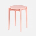 OVJ Stackable Plastic Stool Dusky Pink