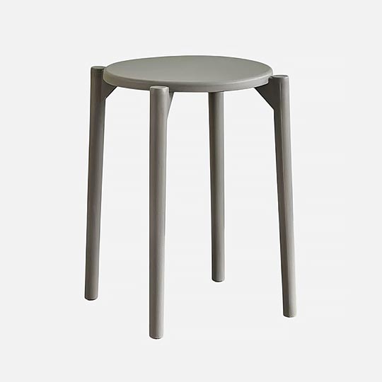 OVJ Stackable Plastic Stool Charcoal Grey