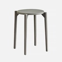 OVJ Stackable Plastic Stool Charcoal Grey