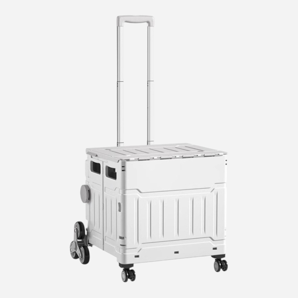 OVJ Folding Utility Cart 8-Wheel Nordic Grey
