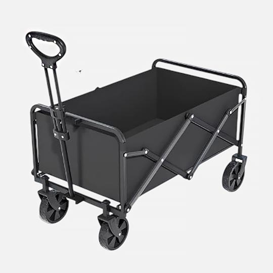 OVJ Mobile Utility Cart 45cm x 45cm x 70cm Black