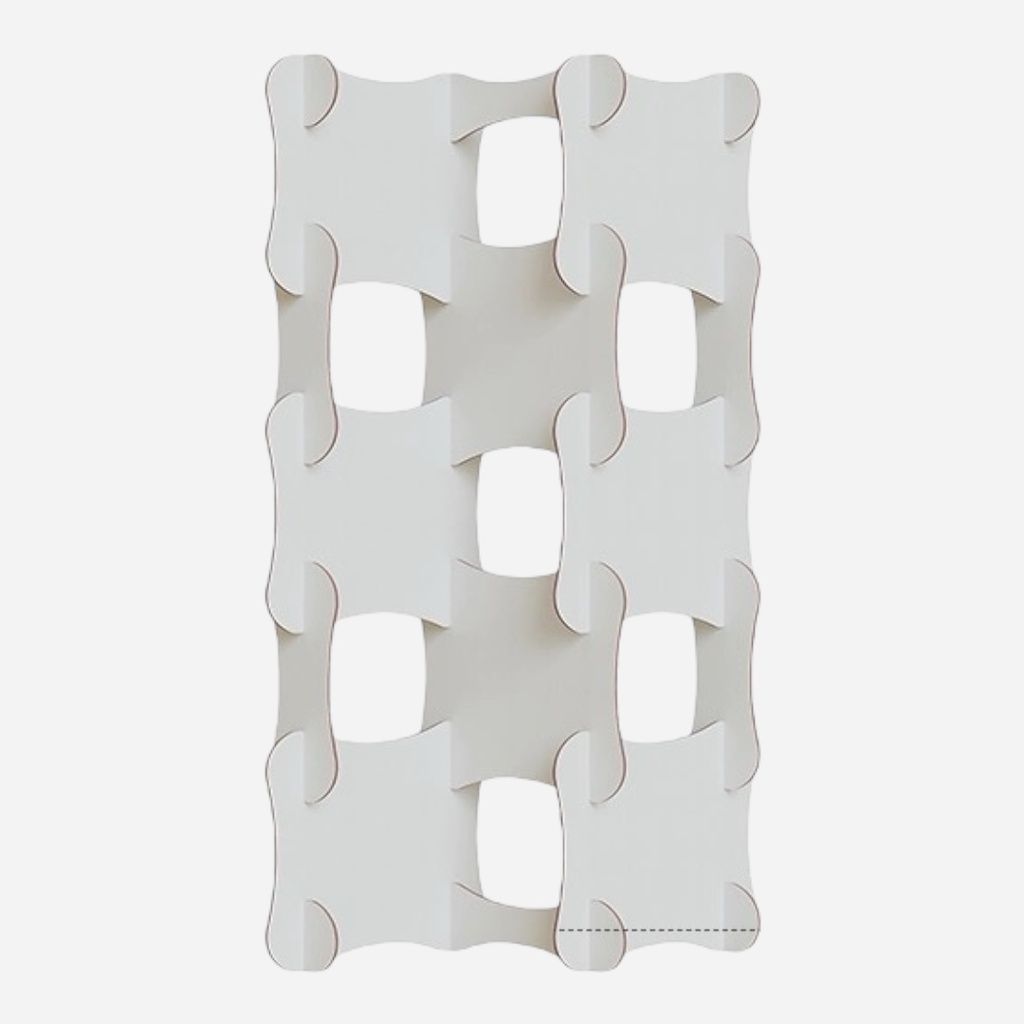 OVJ White Corrugated Board Screen 95cm x 179cm