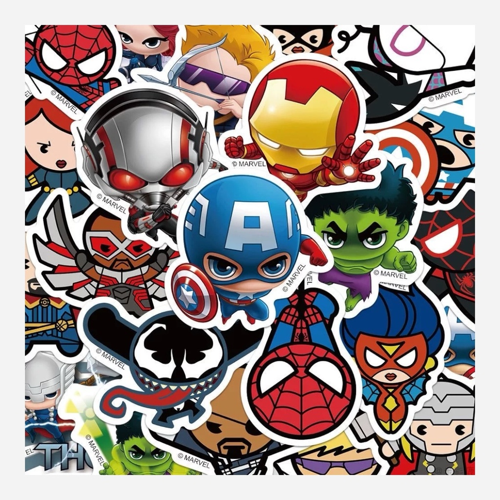 OVJ Waterproof Sticker Marvel x 50