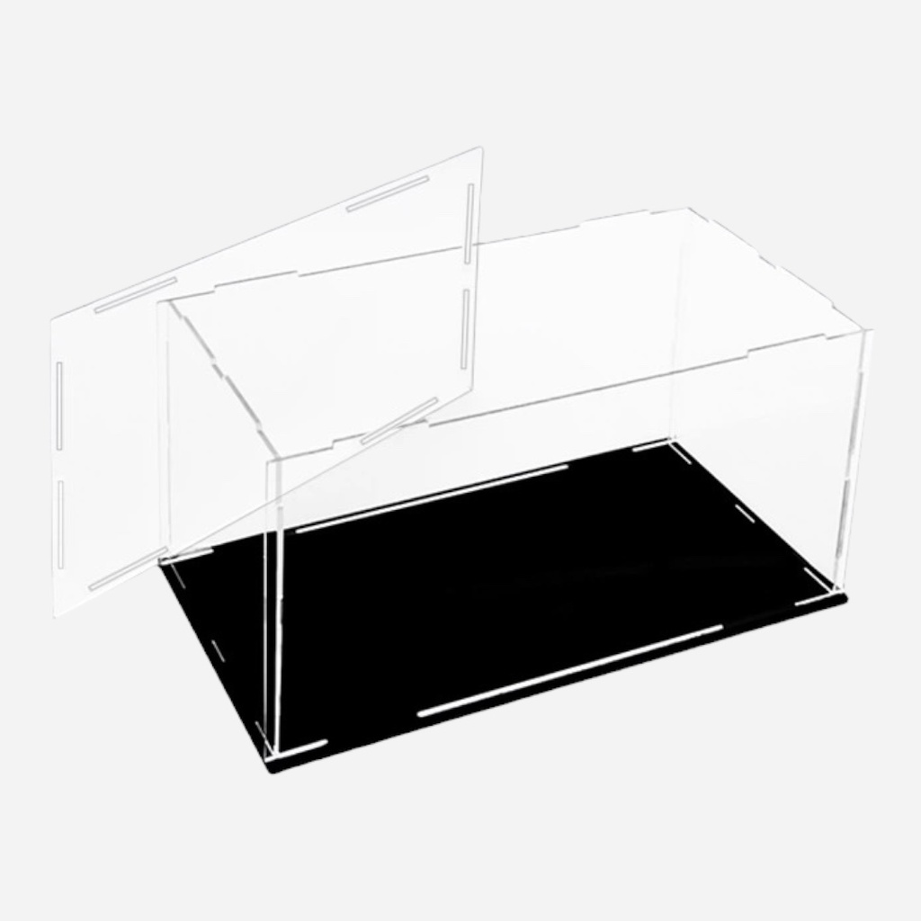 OVJ Diorama Plastic Display Box Black Base H25cm x W30cm x L40cm