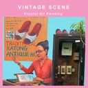 DISCOVER Vintage Scene Oil Painting By TASA