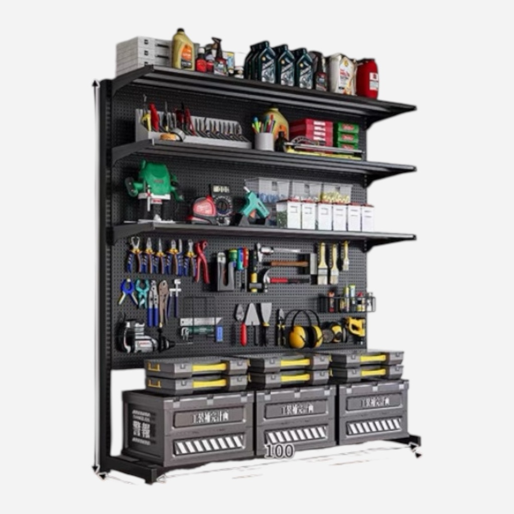 OVJ Makerspace Peg Board 35cm x 106cm x 190cm