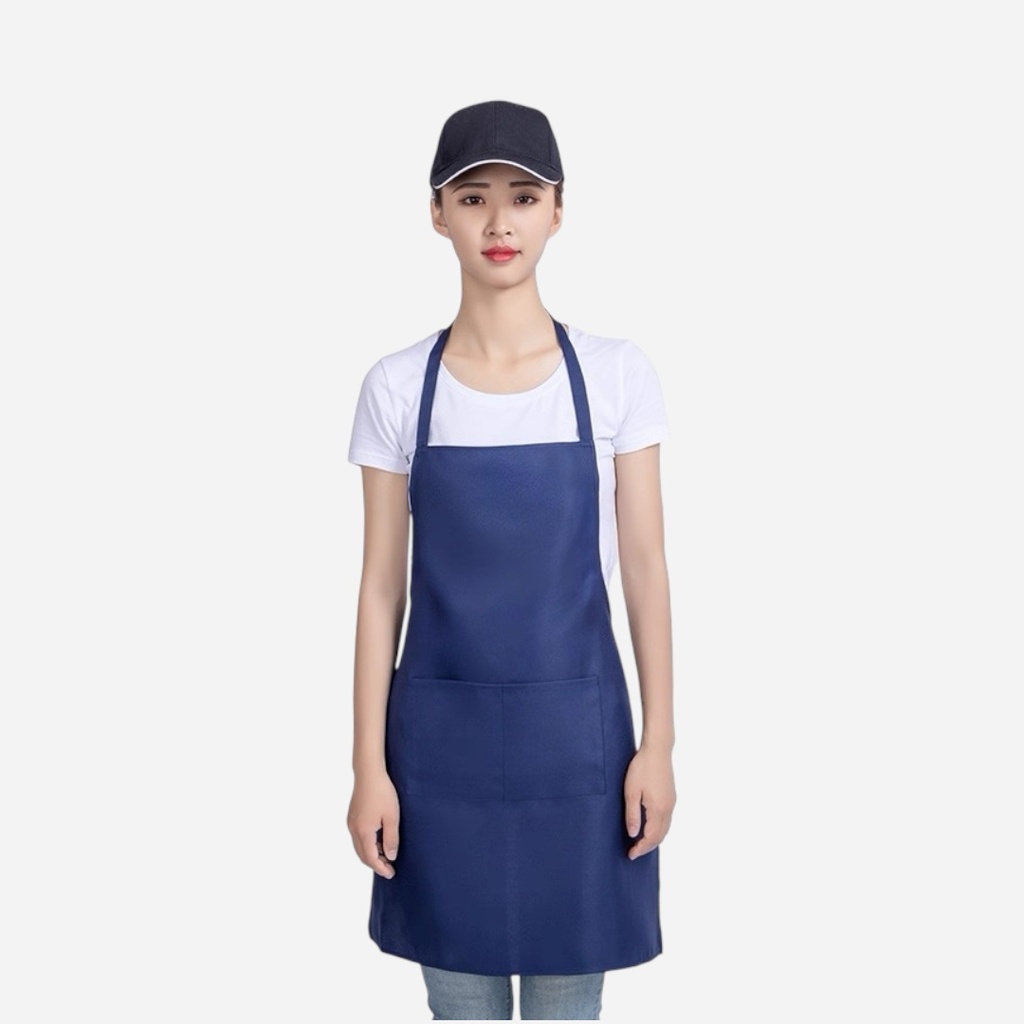 OVJ Non-Woven Cloth Apron 62cm x 70cm Ultramarine Blue