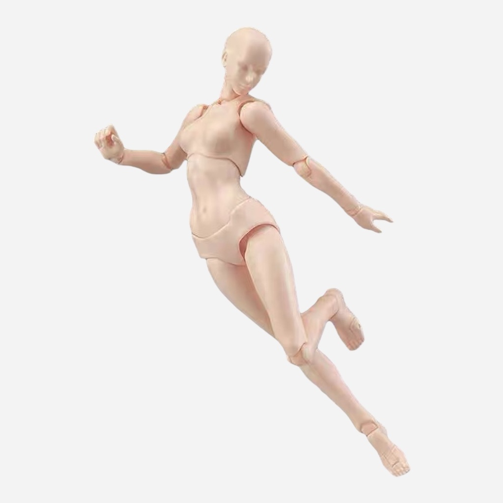 OVJ Stop Motion Plastic Action Figure 13cm Female
