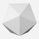 OVJ Geometric Form Icosahedron 14cm x 14cm