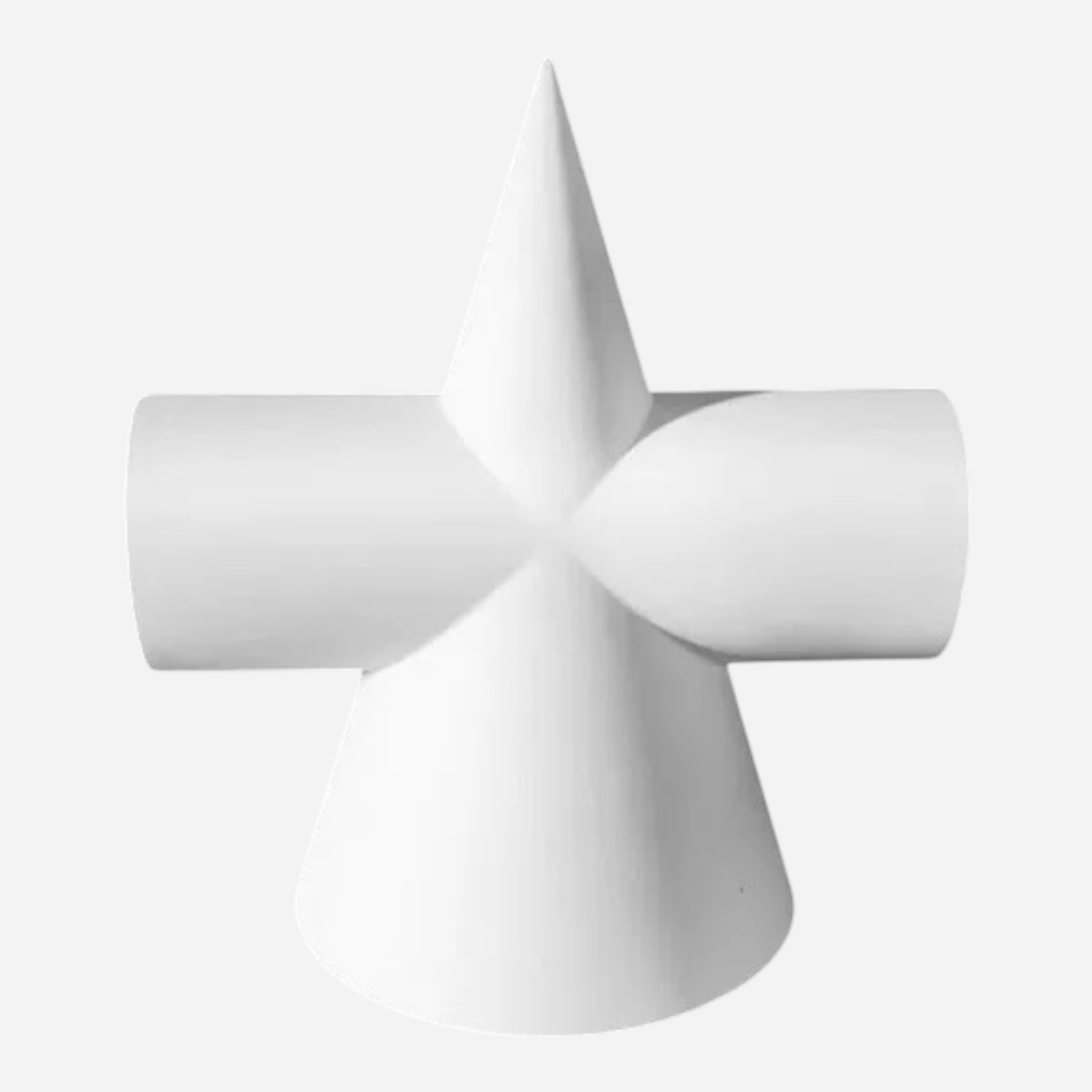 OVJ Geometric Form Intersecting Cone 20cm x 22cm