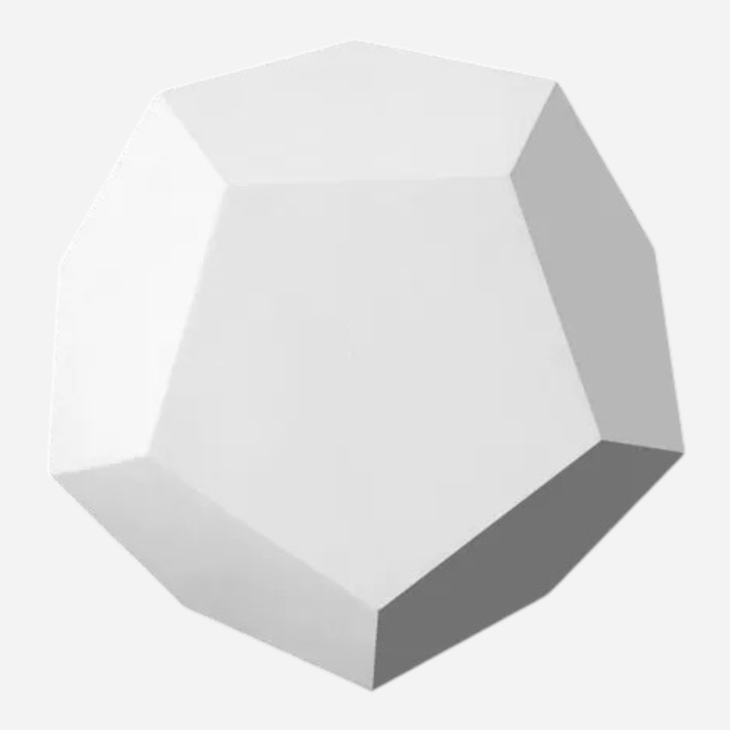 OVJ Geometric Form Dodecahedron 14cm x 14cm