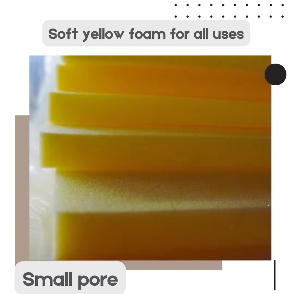 OVJ Soft Yellow Foam 3cm x 100cm x 150cm