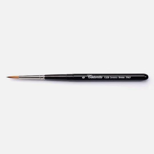 TINTORETTO 1329 Bronze Synthetic Kolinsky Travel Brush 6