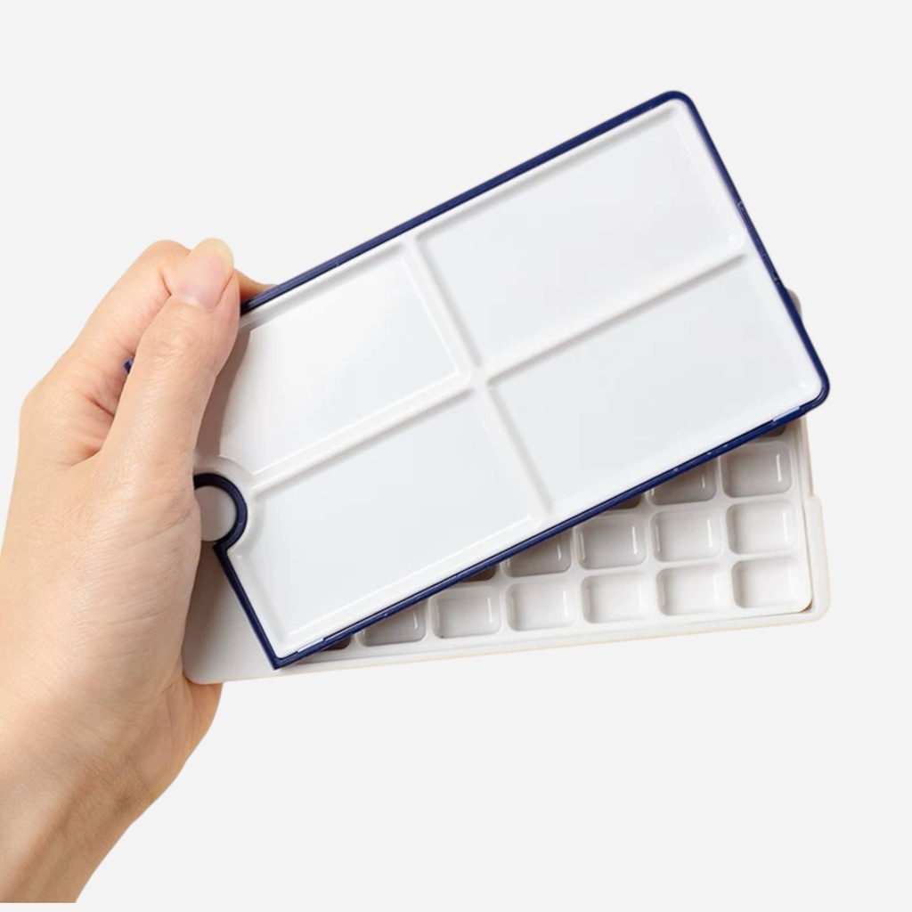OVJ Travel Watercolor Palette Box 24-Pan Blue