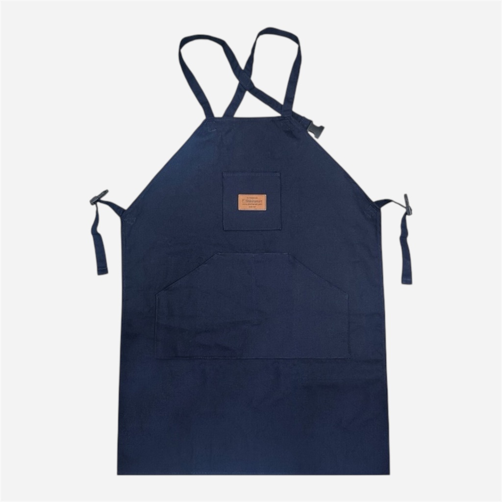 SHINHAN Artist Apron 100% Cotton Blue