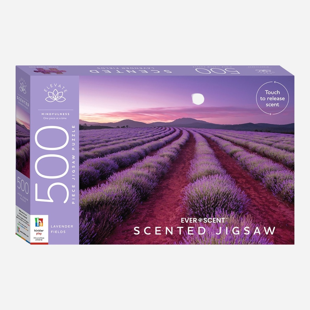 HINKLER Elevate Scented Jigsaw Puzzle 500 Piece - Lavender Fields