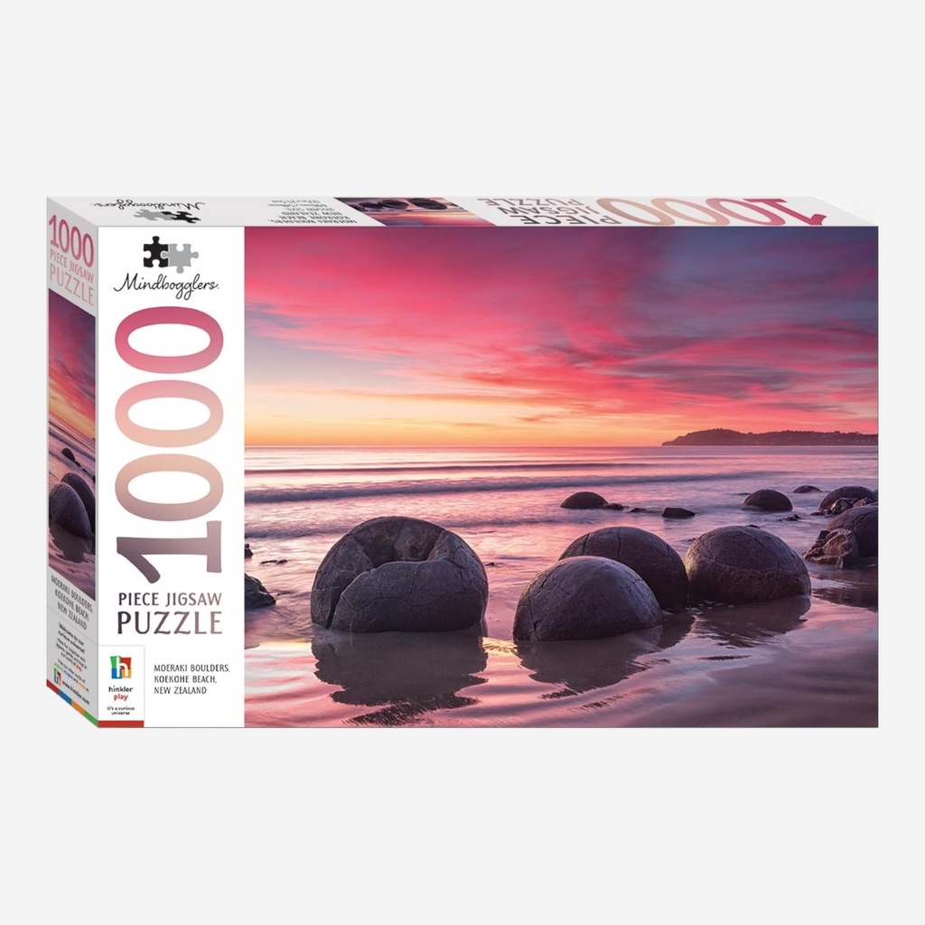 HINKLER Mindbloggers Jigsaw Puzzle 1000 Pieces - Koekohe Beach, New Zealand