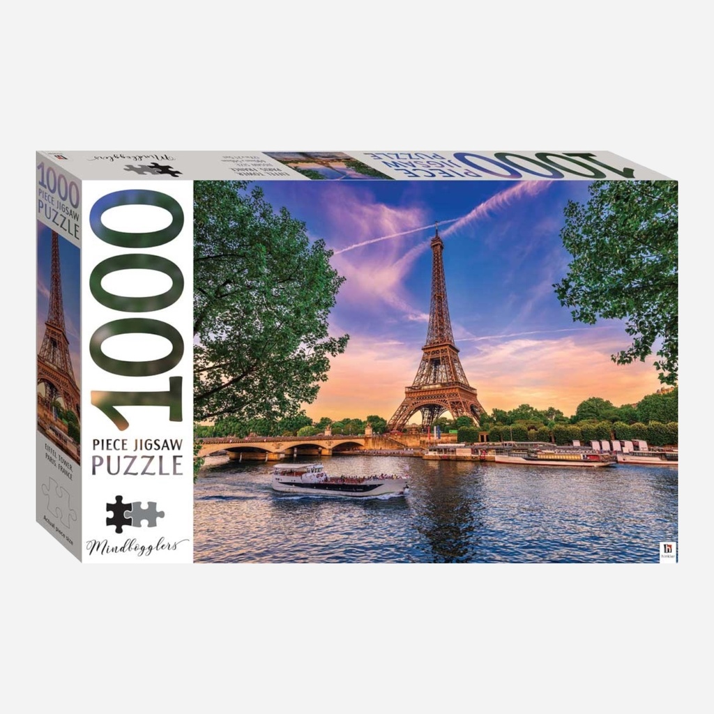 HINKLER Mindbloggers Jigsaw Puzzle 1000 Pieces - Eiffel Tower, Paris, France